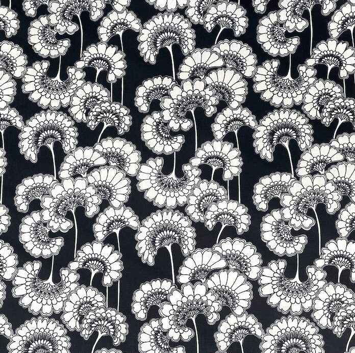 Florence Broadhurst Black and White Japanese Florals