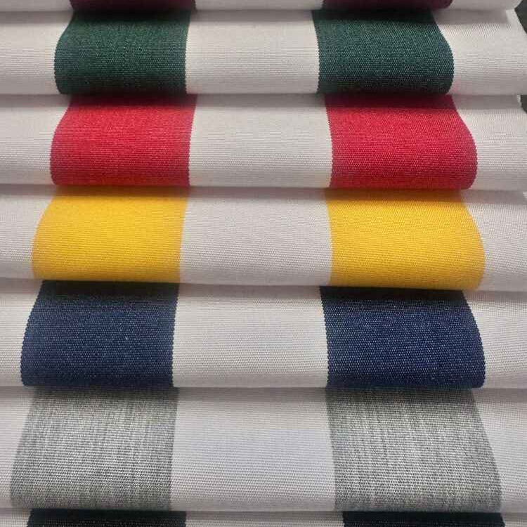 Esplendido Navy White Stripe Outdoor Fabric