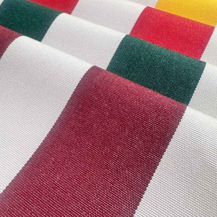 Esplendido Green White Stripe Outdoor Fabric