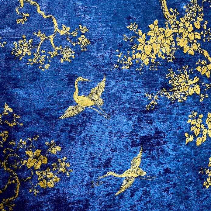 Florence Broadhurst The Cranes in Midnight Velvet