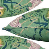 Schumacher Lotus Garden Cushion Jade