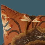 Schumacher Lotus Garden Cushion Lacquer