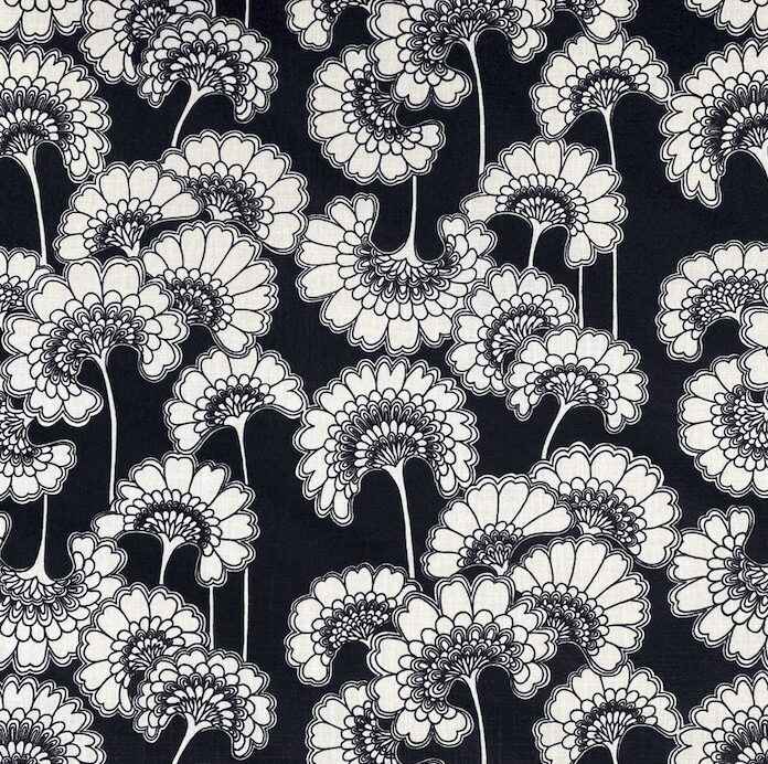 Florence Broadhurst Black and White Japanese Florals