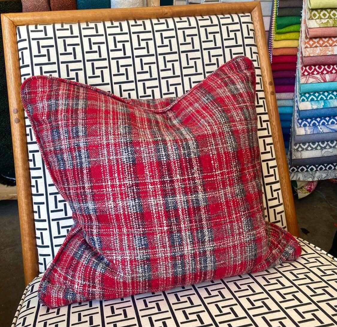 Casamance Alpaca Plaid Woollen Cushion
