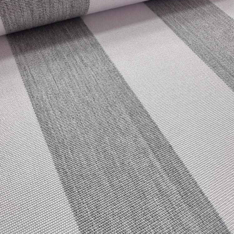 Esplendido Grey White Stripe Outdoor Fabric