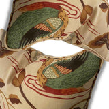 Schumacher Lotus Garden Cushion Parchment