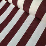 Esplendido Burgundy White Stripe Outdoor Fabric