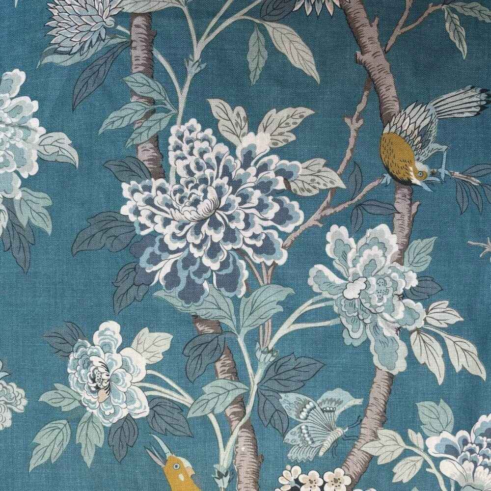 GP & J Baker Hydrangea Bird Teal