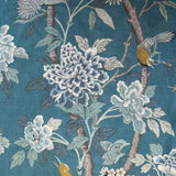 GP & J Baker Hydrangea Bird Teal