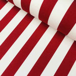 Esplendido Red White Stripe Outdoor Fabric