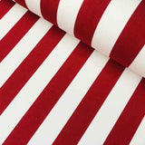 Esplendido Red White Stripe Outdoor Fabric