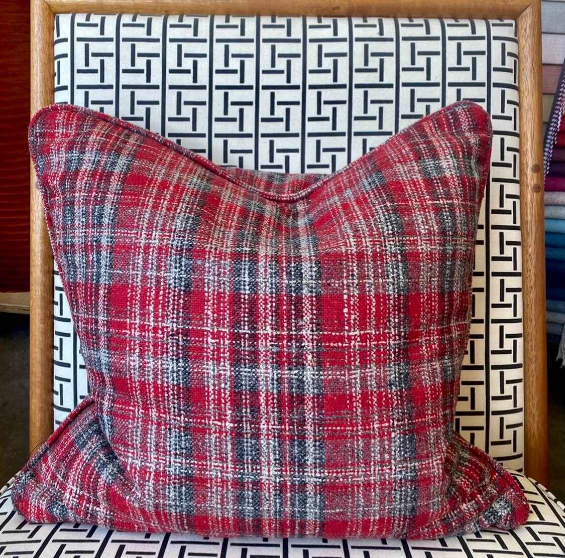 Casamance Alpaca Plaid Woollen Cushion