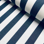 Esplendido Navy White Stripe Outdoor Fabric