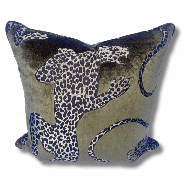Catherine Martin Panthera Olive Pillow