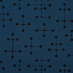 Charles & Ray Eames Dot Pattern Navy Textile.