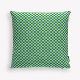 Checker Pillow by Alexander Girard in Emerald & Gray