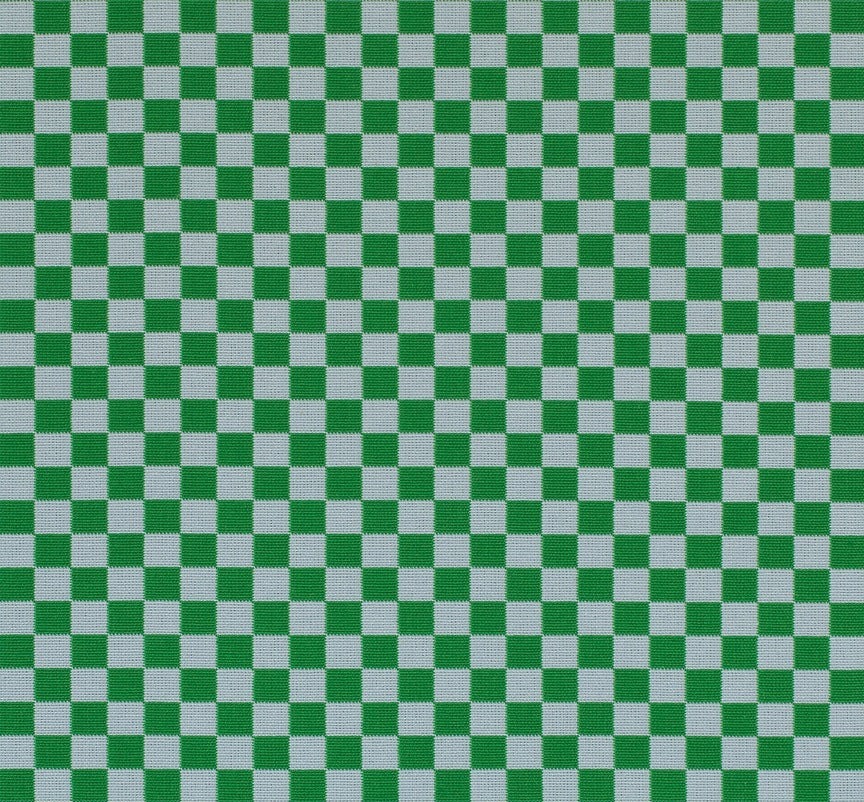 Checker by Alexander Girard Blue Gray & Emerald Textile