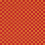 Checker by Alexander Girard Crimson & Orange Textiles.