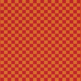 Checker by Alexander Girard Crimson & Orange Textiles.