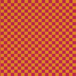 Checker by Alexander Girard Magenta & Orange Fabric