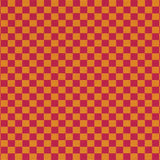Checker by Alexander Girard Magenta & Orange Fabric