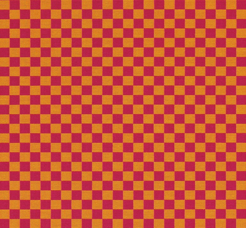 Checker by Alexander Girard Magenta & Orange Fabric