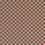 Checker by Alexander Girard Olive & Pink textile