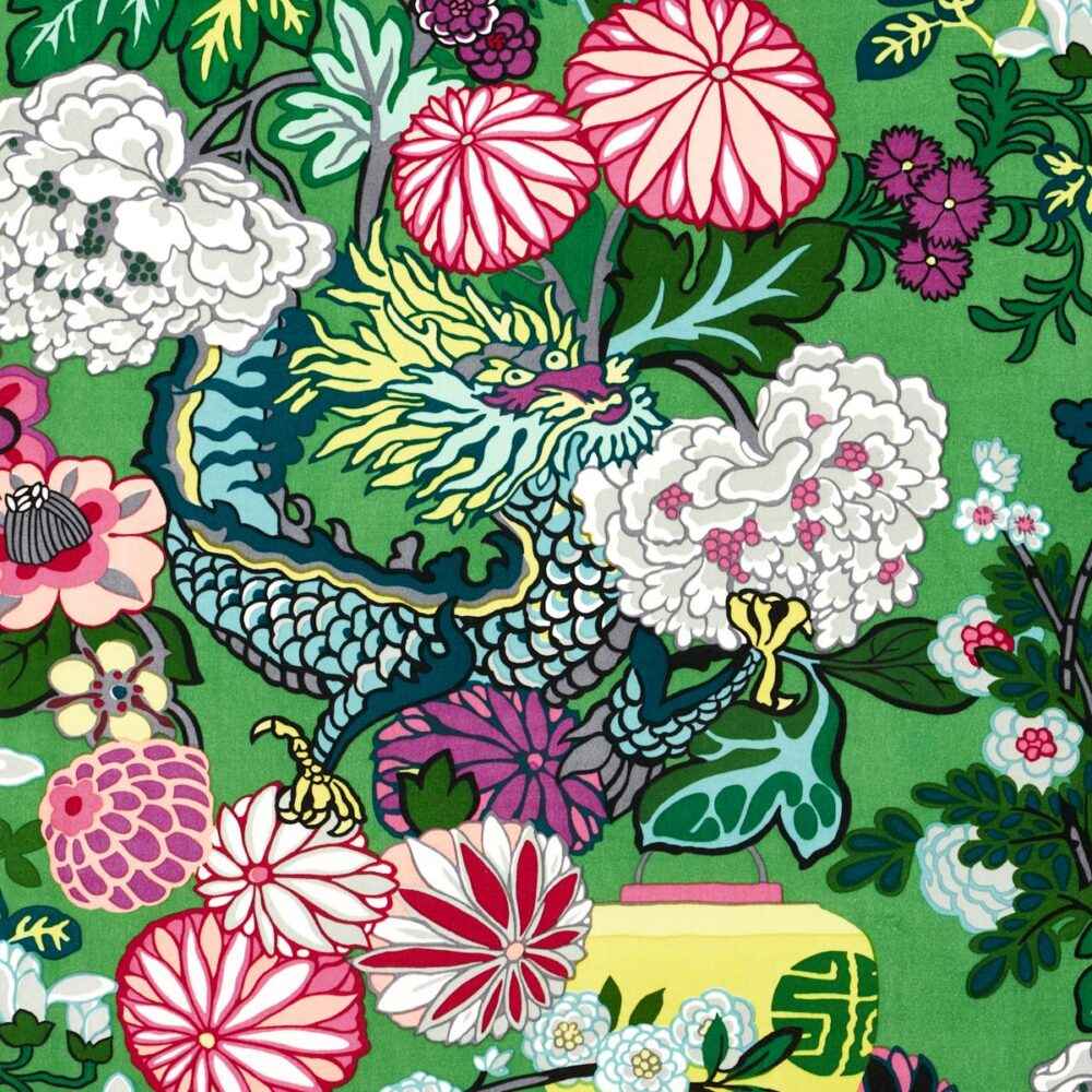 Schumacher Fabrics - Chiang Mai Dragon Velvet