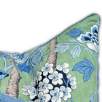 GP & J Baker Hydrangea Bird Emerald Cushion