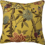 GP & J Baker Hydrangea Bird Ochre Pillow