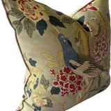 GP & J Baker Hydrangea Bird cushion aqua rose