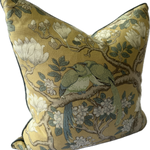 GP & J Baker Rockbird Cushion in Ochre 60cm By 60cm