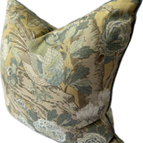 GP & J Baker Rockbird Cushion in Ochre Side