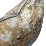 GP & J Baker Rockbird Ochre, blue & Green handprint close up