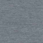 A close-up of a woven fabric texture in a heathered slate blue-gray color, showing horizontal ribbed details.