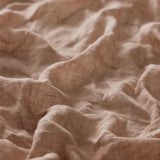 Linia Sheer Tiamo Rose linen fabric in a soft warm beige or blush-tan tone, filling the frame.