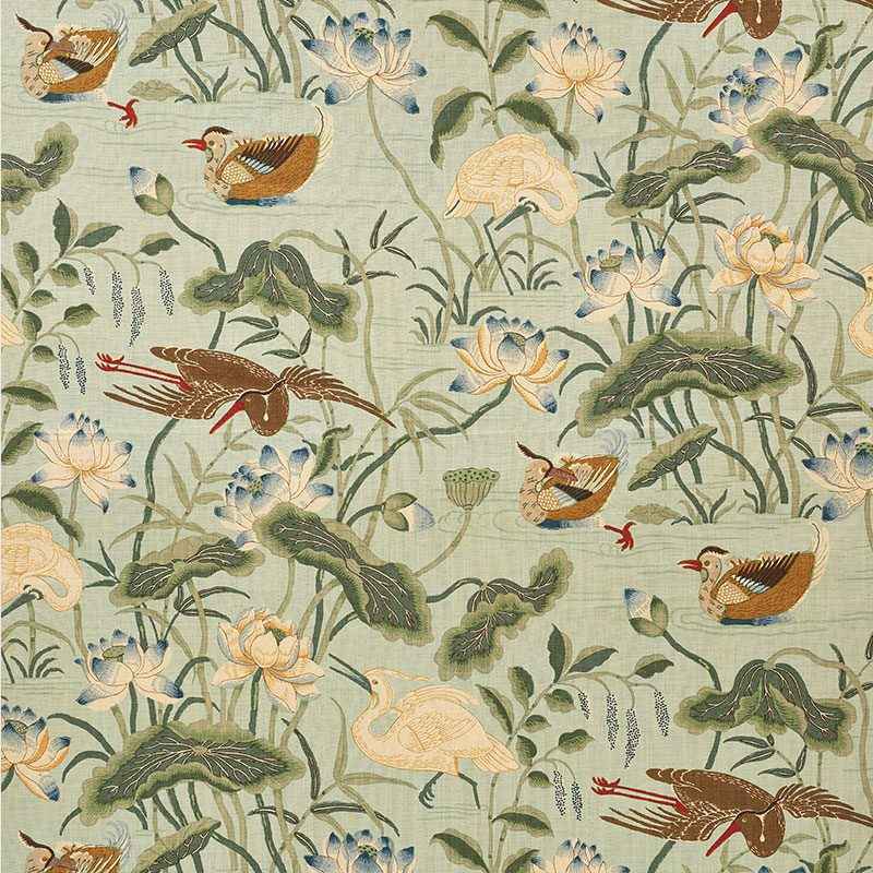 Schumacher Fabrics - Lotus Garden