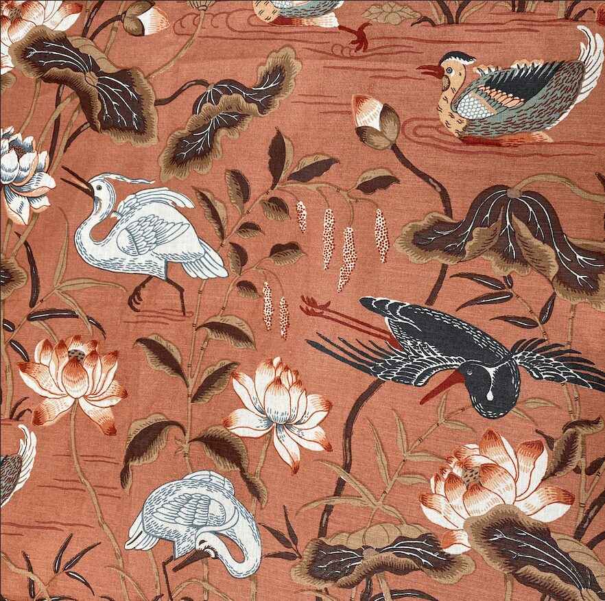 Schumacher Fabrics - Lotus Garden