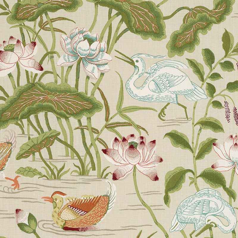Schumacher Fabrics - Lotus Garden