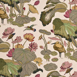 Nympheus Biscuit Taupe by GP J Baker On Linen Fabric