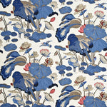 Nympheus Indigo Marine by GP J Baker On Linen Fabric