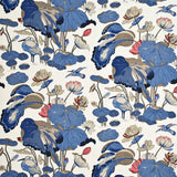 Nympheus Indigo Marine by GP J Baker On Linen Fabric