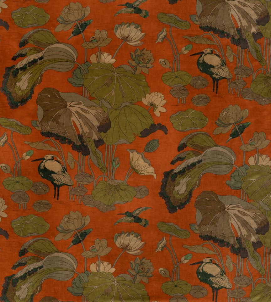 Nympheus Spice by GP J Baker On Linen Fabric