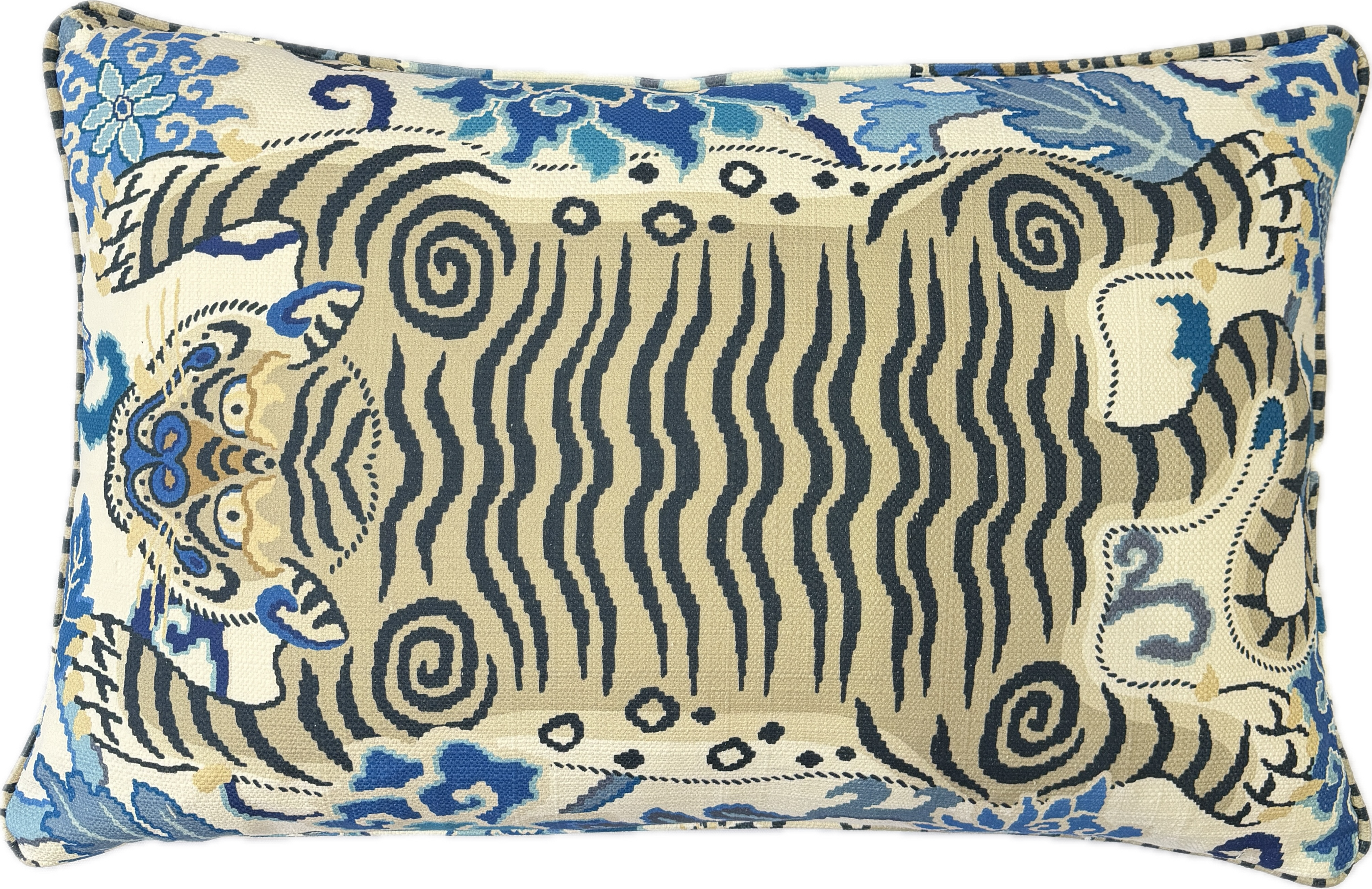 Oriented Tiger Eye Hand made cushion 
