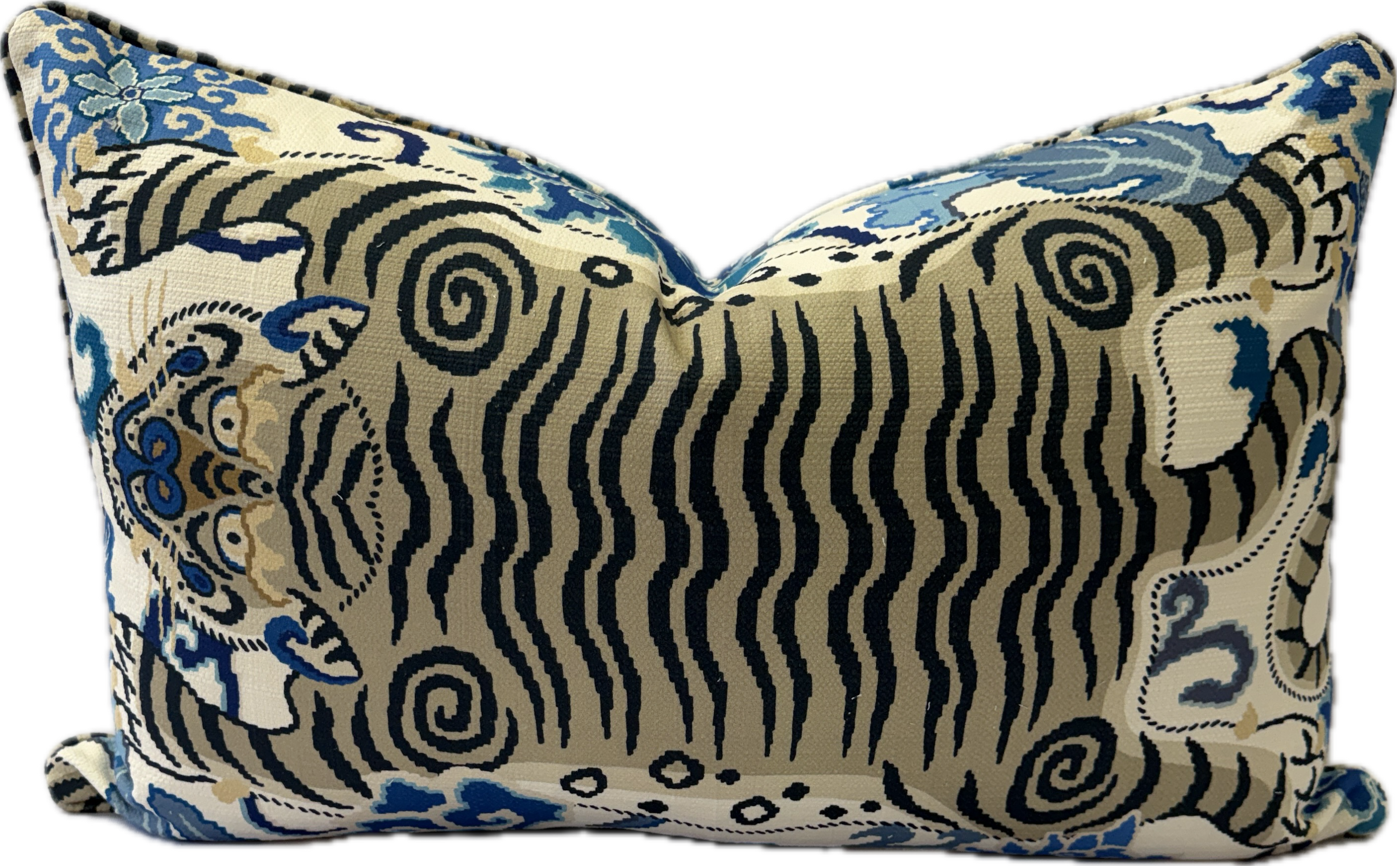 Oriented Tiger Eye Hand made cushion 60cm by 40cm