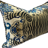 Oriented Tiger Eye cushion Fabric by P Kaufmann 