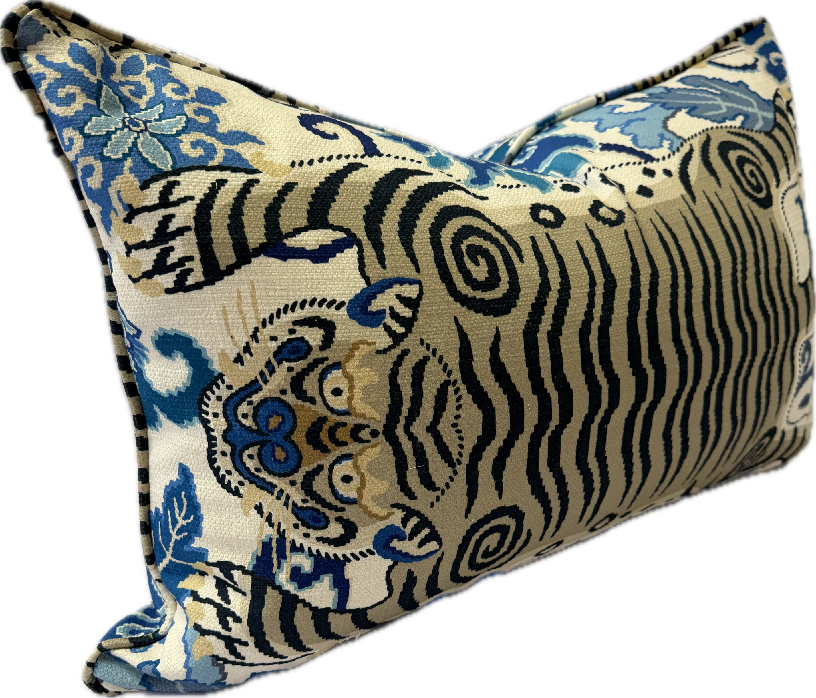 Oriented Tiger Eye cushion Fabric by P Kaufmann 