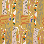 Made entirely by hand, the rope and ribbon embroidery forms a pop, free and playful composition. The bright, cheerful colours enliven the whole, creating a composition full of vitality.