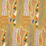 Made entirely by hand, the rope and ribbon embroidery forms a pop, free and playful composition. The bright, cheerful colours enliven the whole, creating a composition full of vitality.