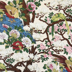 Rockbird Cream By GP & J Baker On Linen Fabric